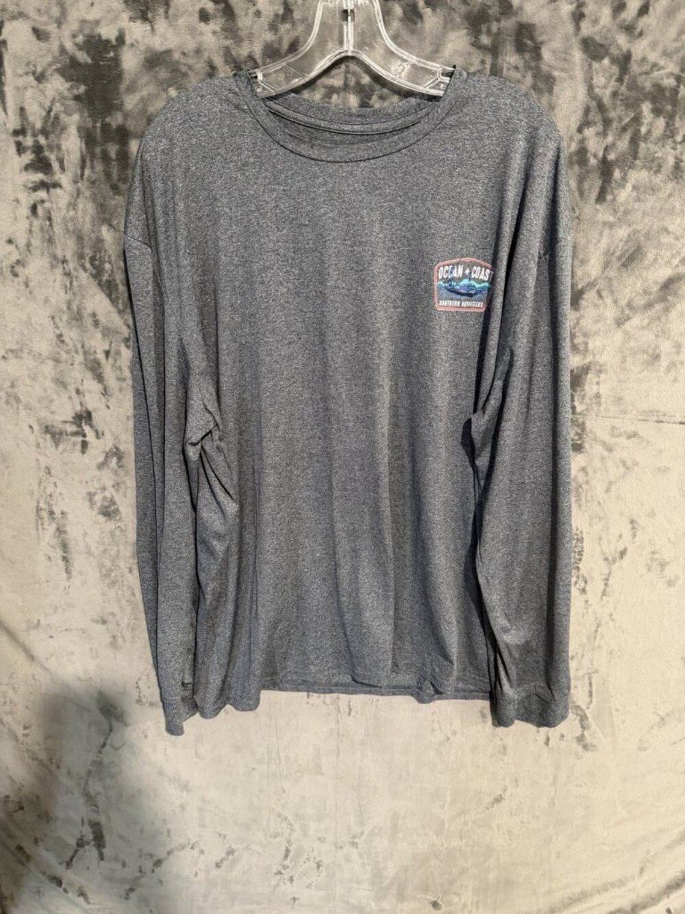 Ocean + Coast Southern Outfitters Men's Long Sleeve T-shirt Size XL Gray